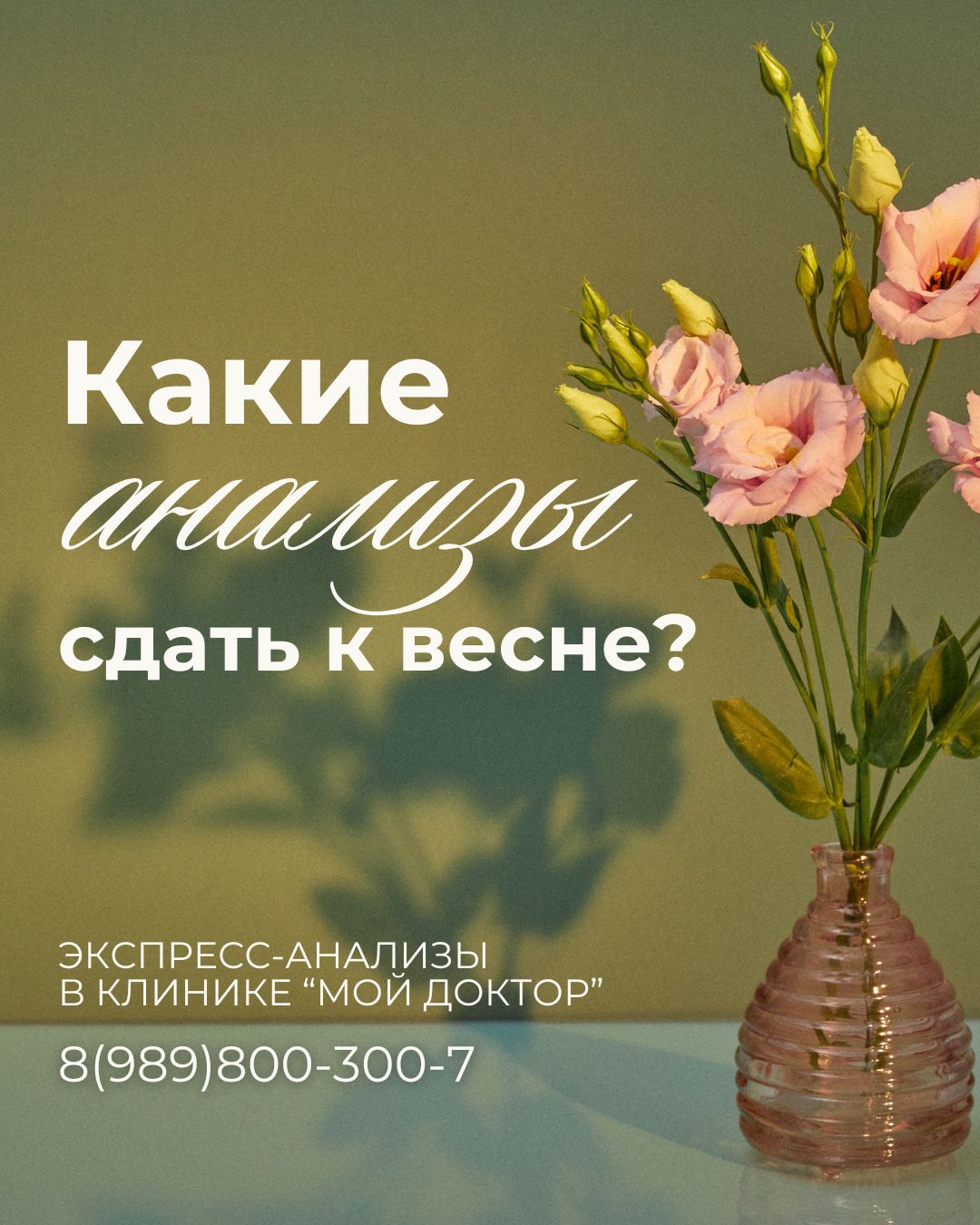 Какие анализы лучше сдать самостоятельно к весне 